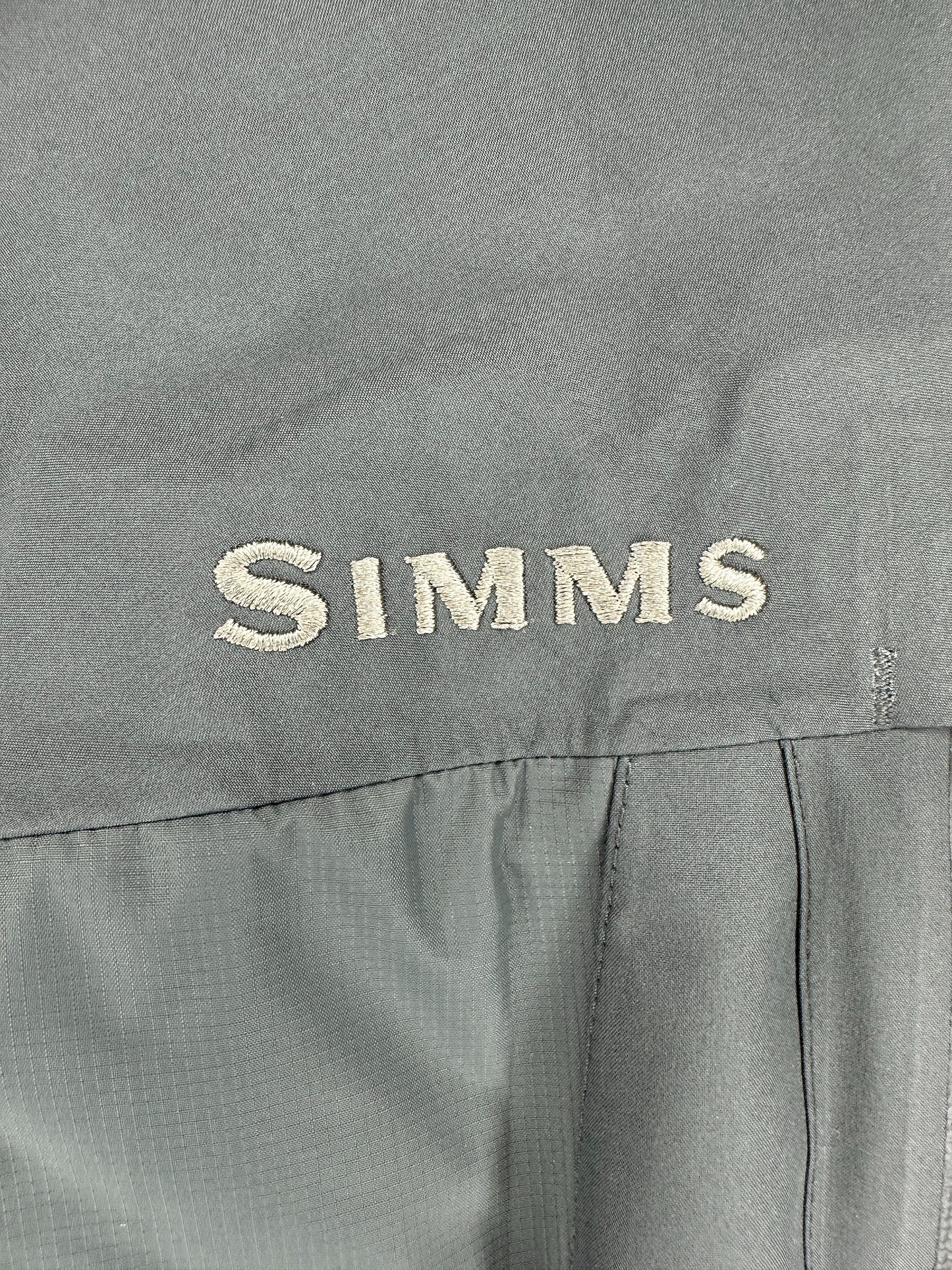 SIMMS x Gore-Tex x Grey Full Zip Shell Fishing Jacket - S