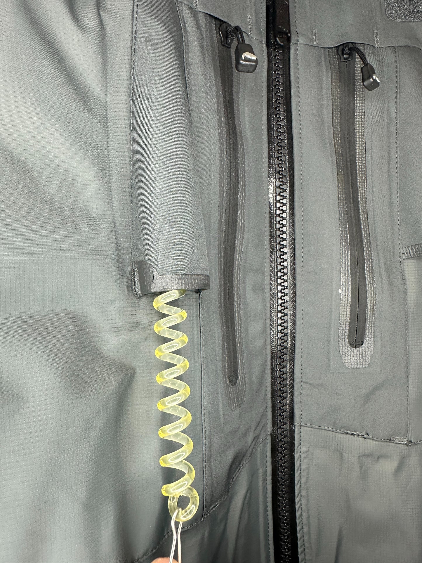 SIMMS x Gore-Tex x Grey Full Zip Shell Fishing Jacket - S