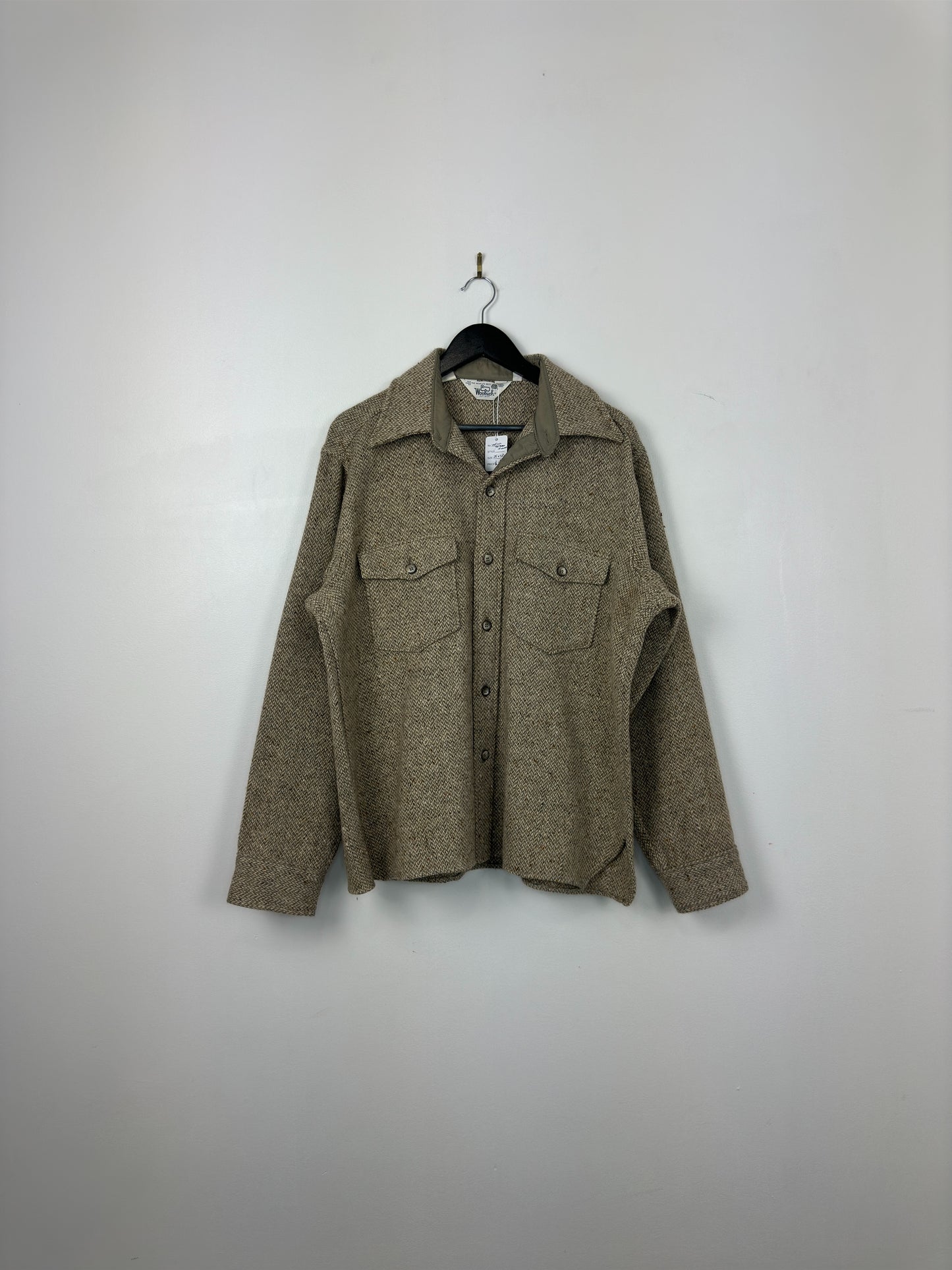 VTG x Woolrich x Wool Long Sleeve Button Up Jacket - L
