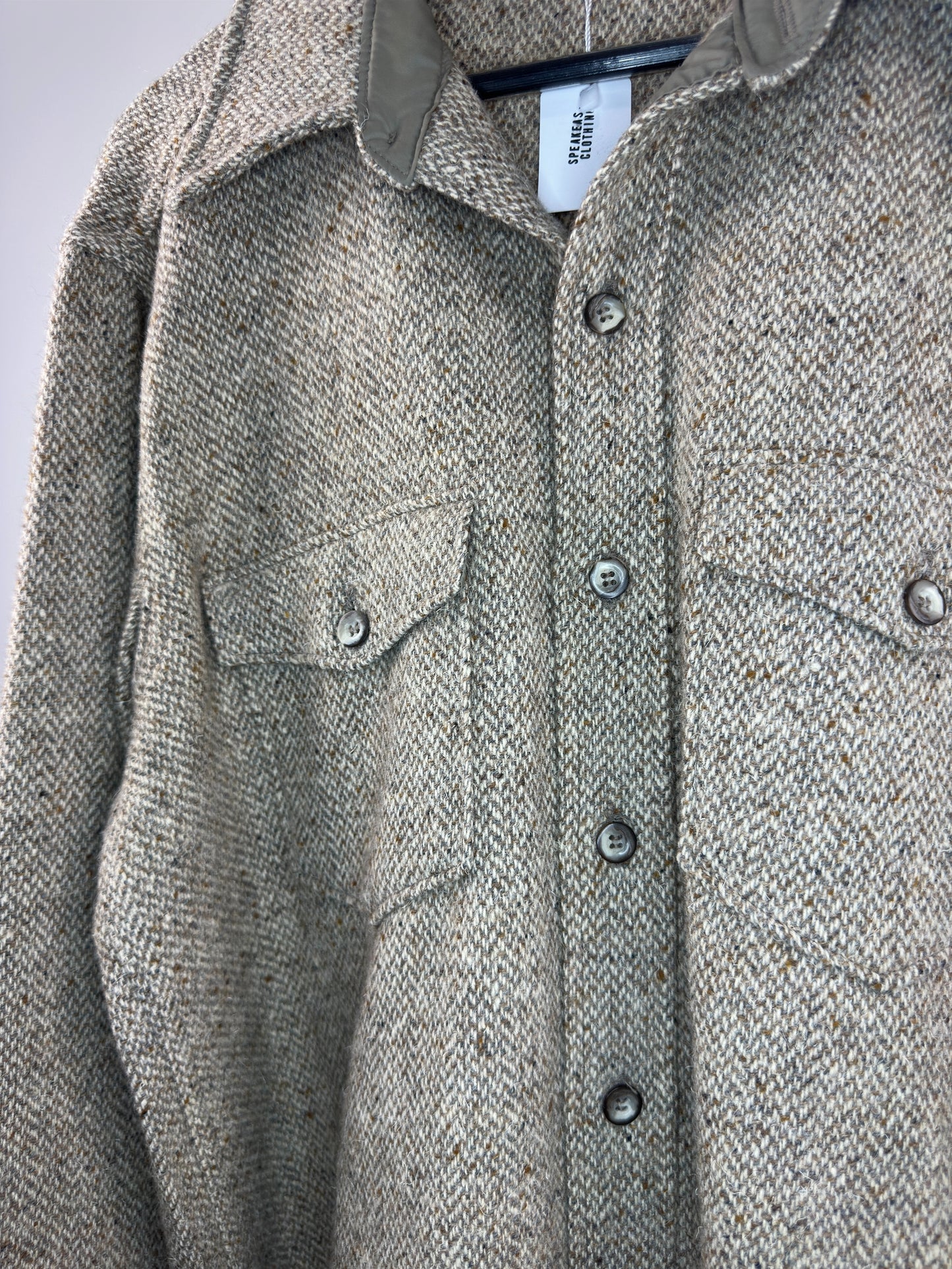 VTG x Woolrich x Wool Long Sleeve Button Up Jacket - L