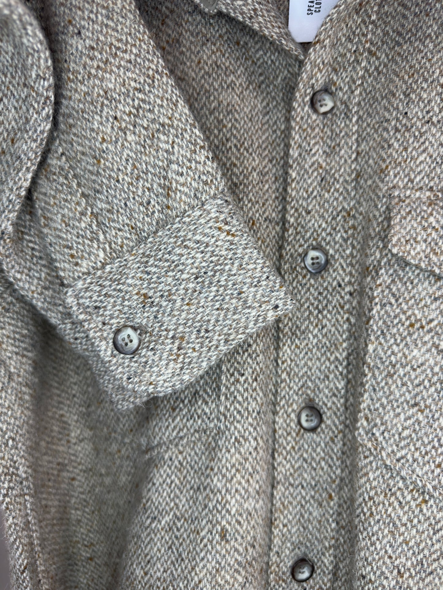 VTG x Woolrich x Wool Long Sleeve Button Up Jacket - L