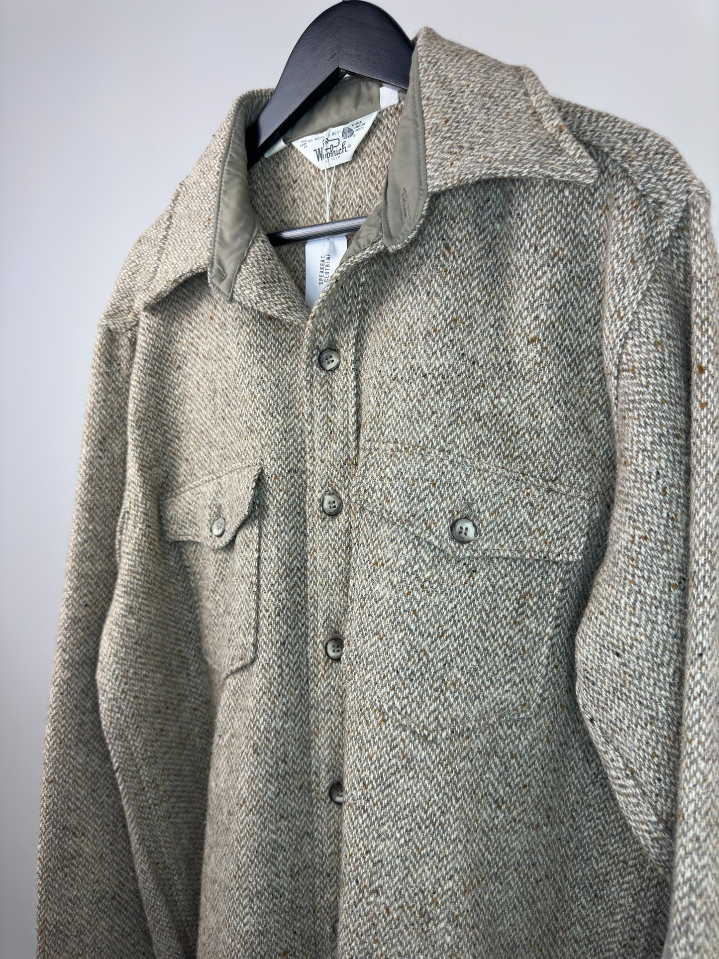 VTG x Woolrich x Wool Long Sleeve Button Up Jacket - L