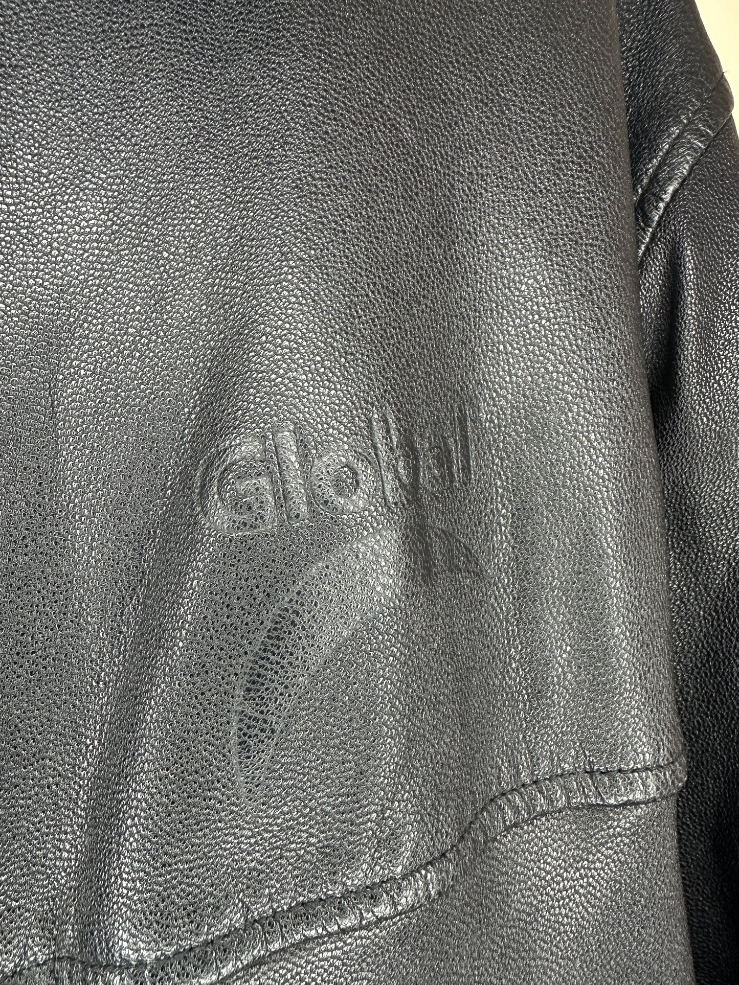 VTG x Canada Sportswear x Black Leather Jacket - M