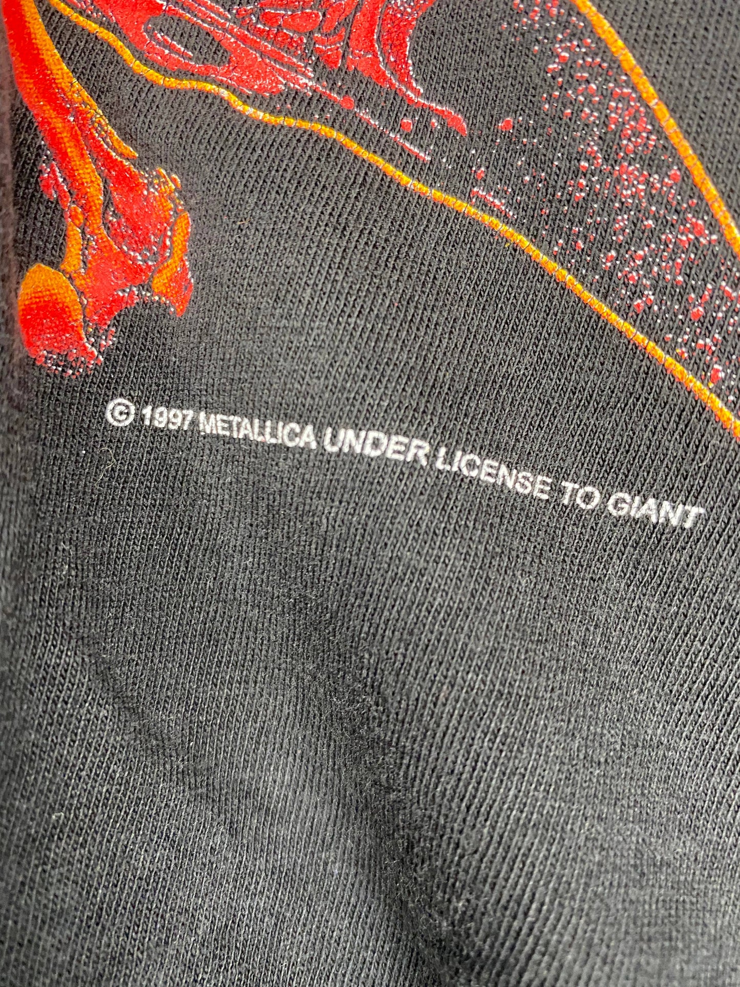VTG x Metallica x REBEL Pusshead Print Black Graphic Tee - S/M