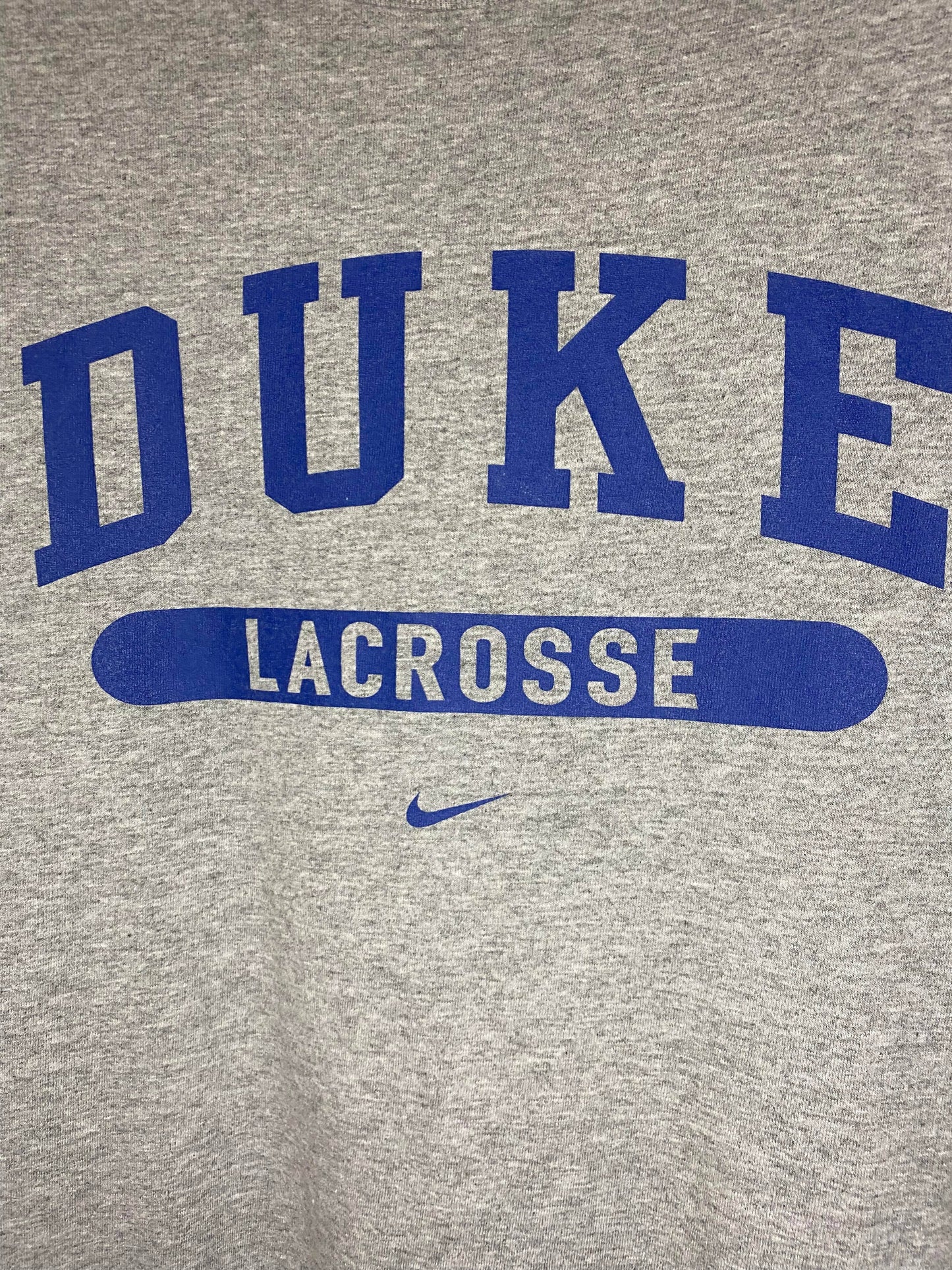 VTG x NIKE x DUKE University Grey Lacrosse Tee - XL