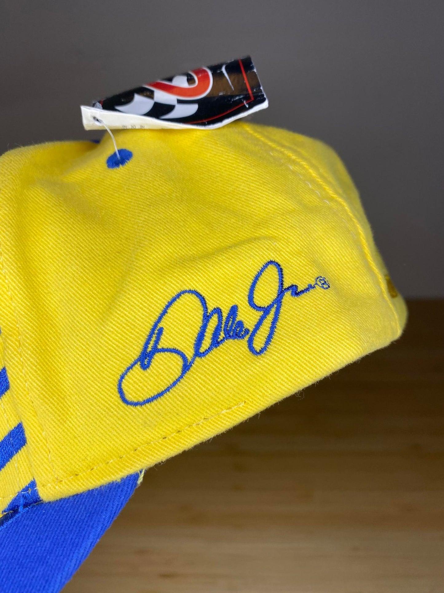 VTG x Dale JR. x Chase Authentic x Wrangler x NASCAR Yellow/Blue Strap-back Hat (NEW W/ TAG) - OS