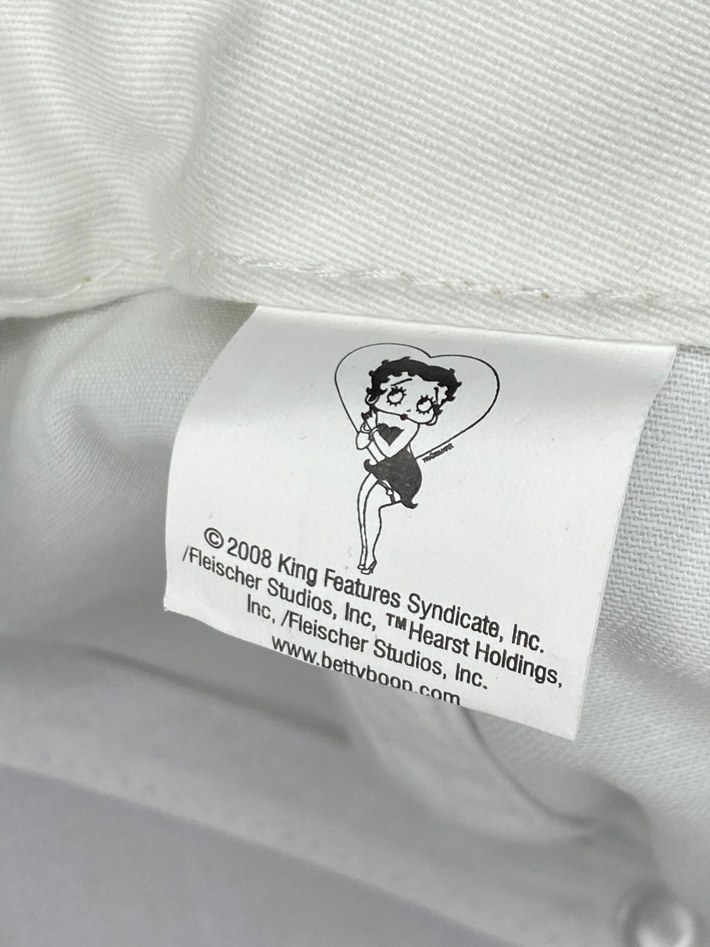 VTG x Betty Boop x Fleischer Studios Inc. White Embroidery Strap-back Hat - OS