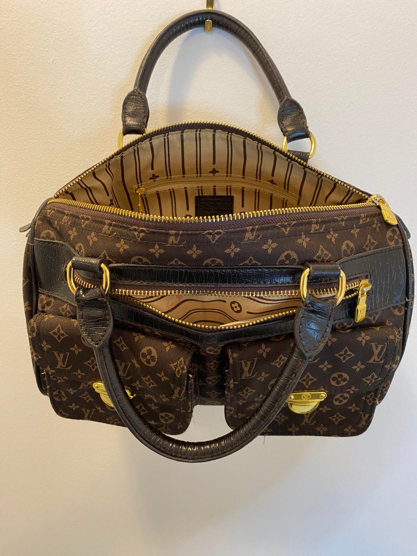 VTG x BOOT x Louis Vuitton x Brown Monogram Purse Handbag - OS