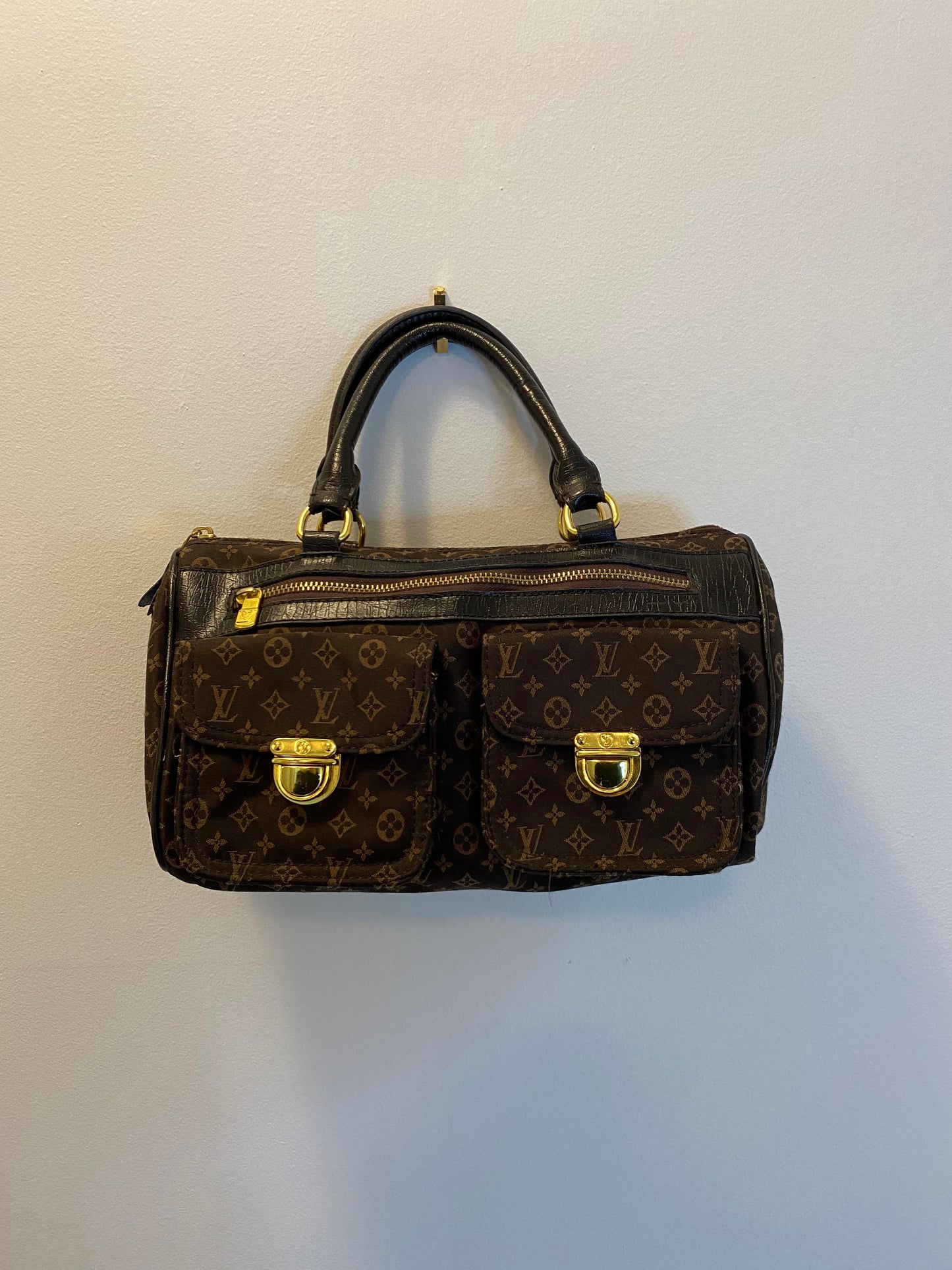 VTG x BOOT x Louis Vuitton x Brown Monogram Purse Handbag - OS