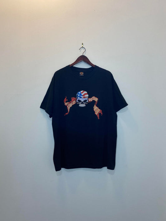 VTG x Harley Davidson x Harley Forever Charlotte, North Carolina Black Graphic Tee - XL