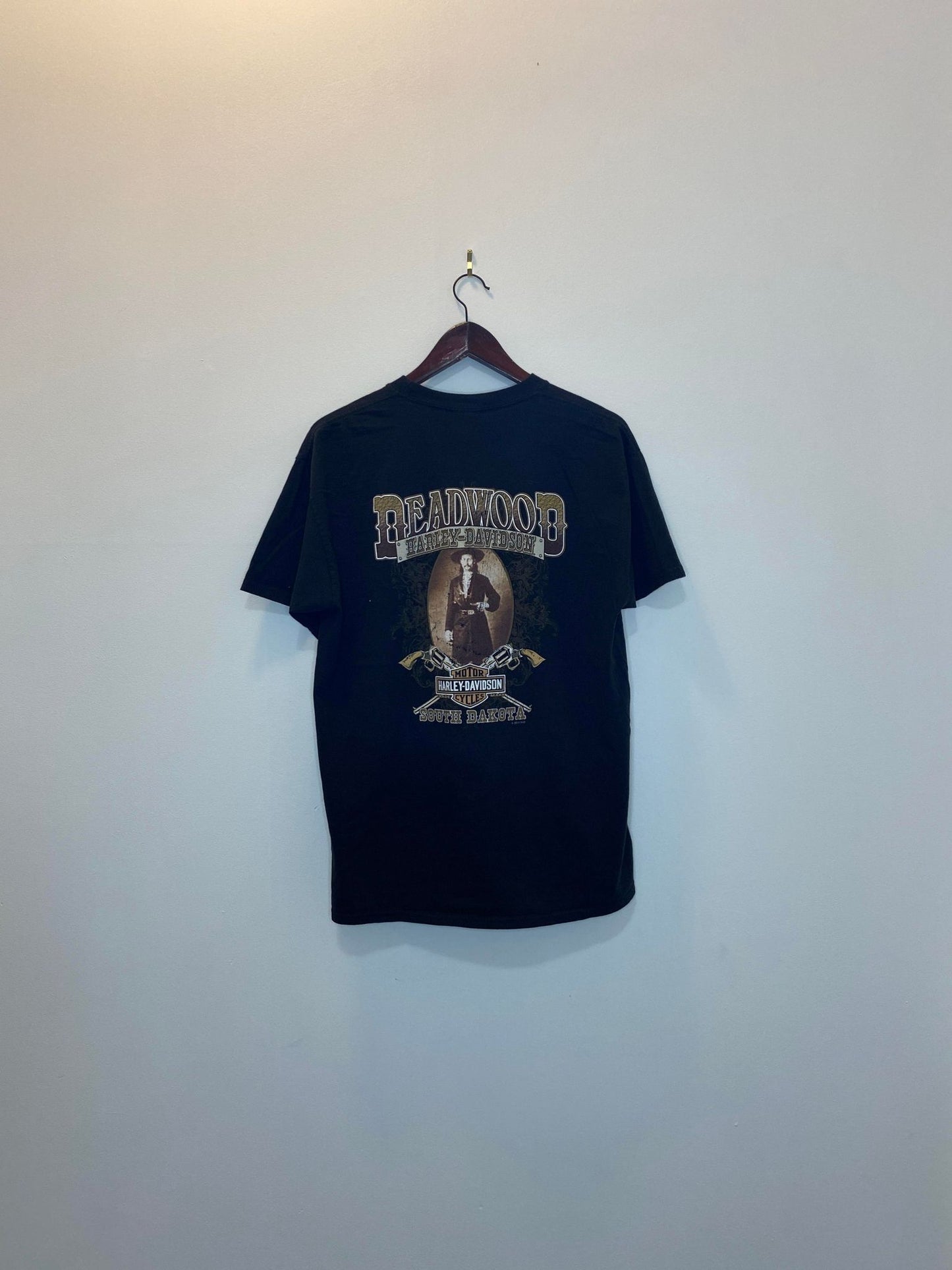 Harley Davidson x Deadwood HD South Dakota Black Graphic Tee - L