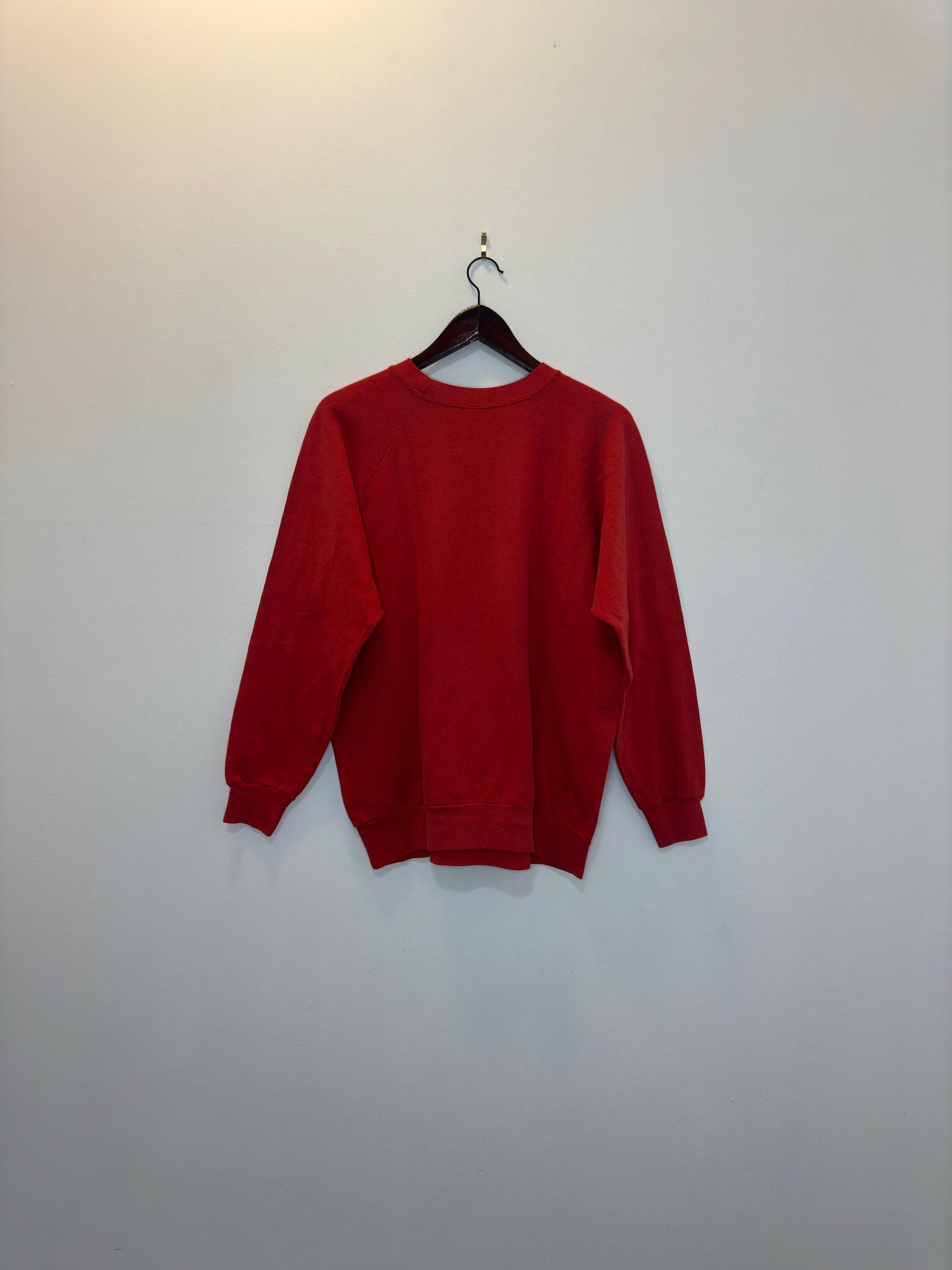 VTG x EBERT Sportswear x University of Arkansas x Razorbacks x 80s Red Pullover Crewneck - XL