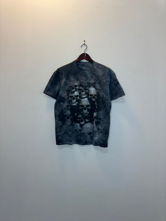 Y2K x The Mountain x Skulls x Grey Tie-dye Graphic Tee - M