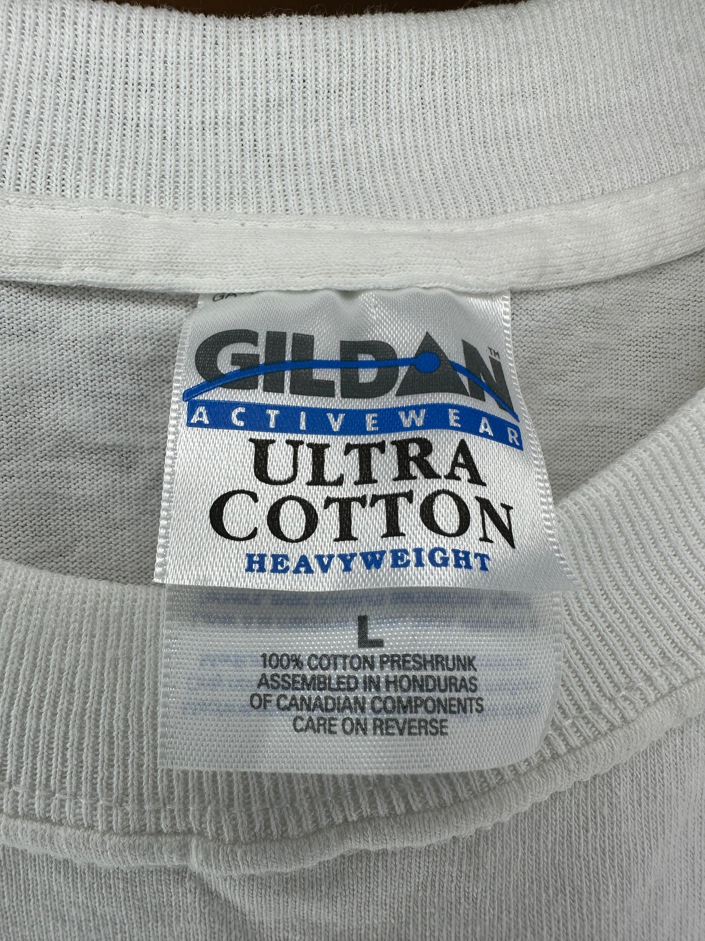 VTG x GILDAN x The Vancouver Sun x Sun Run x White Essential Graphic Tee - L