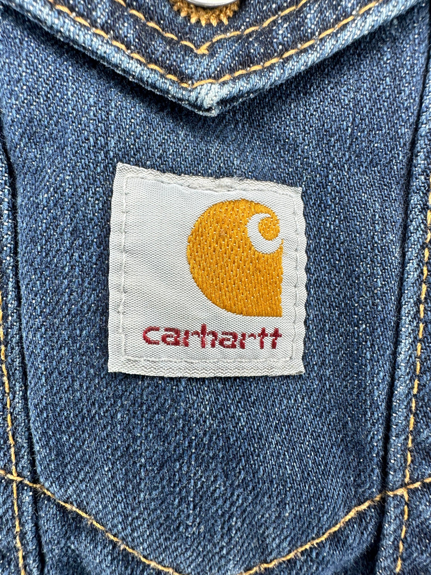 Carhartt x Blue Denim Sherpa Lined Denim Jacket - L