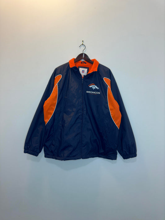 NFL x Denver BRONCOS x Blue/Orange Full Zip Insulated Jacket - L