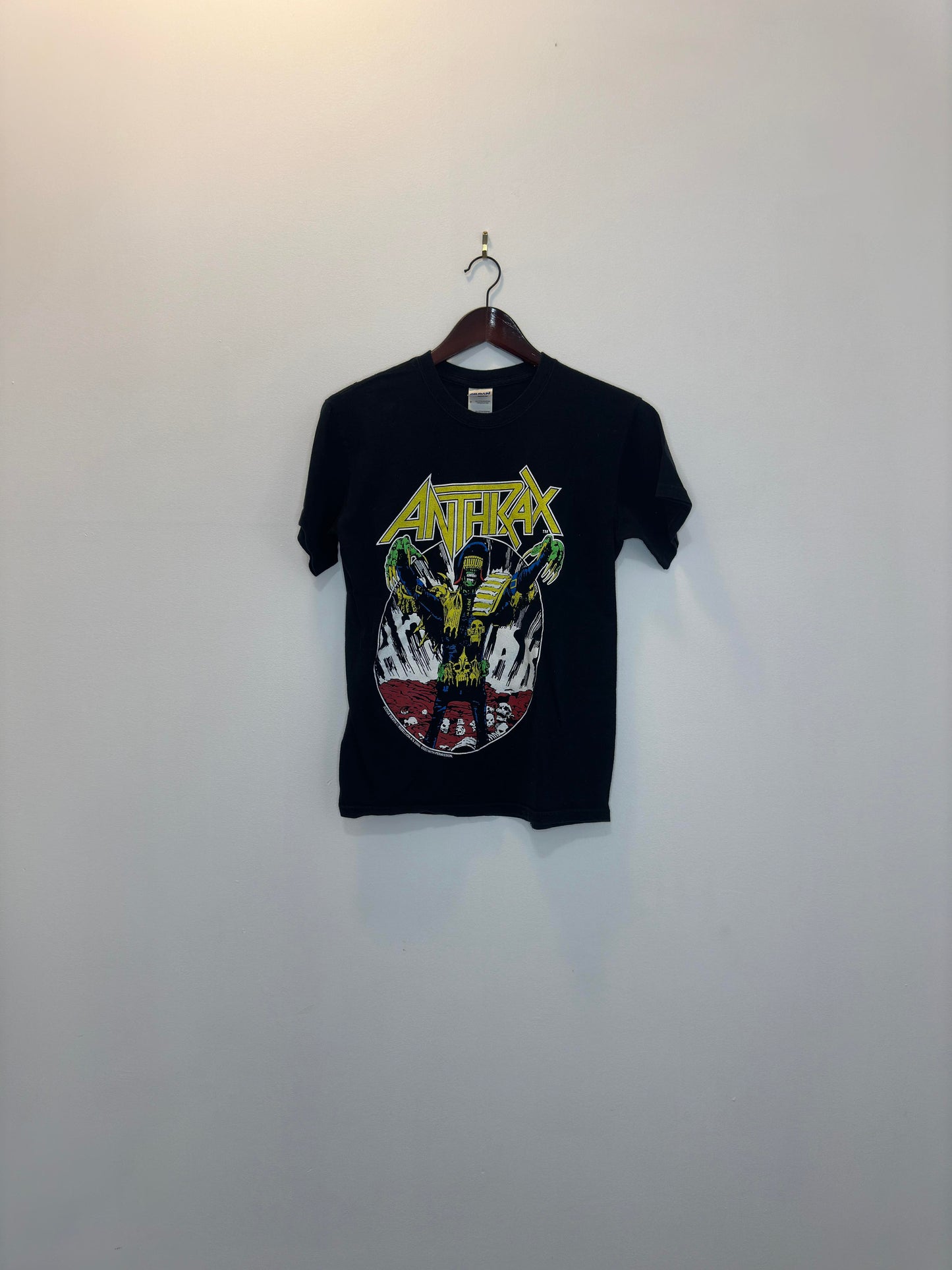 Y2K x GILDAN x Anthrax x Judge Death Rebellion x Black Graphic Tee - S