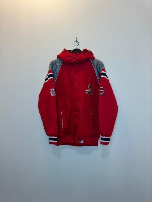 MLB x JR. MODAS x St. Louise CARDINALS x Red Removable Hood Full Zip Insulated Jacket- M