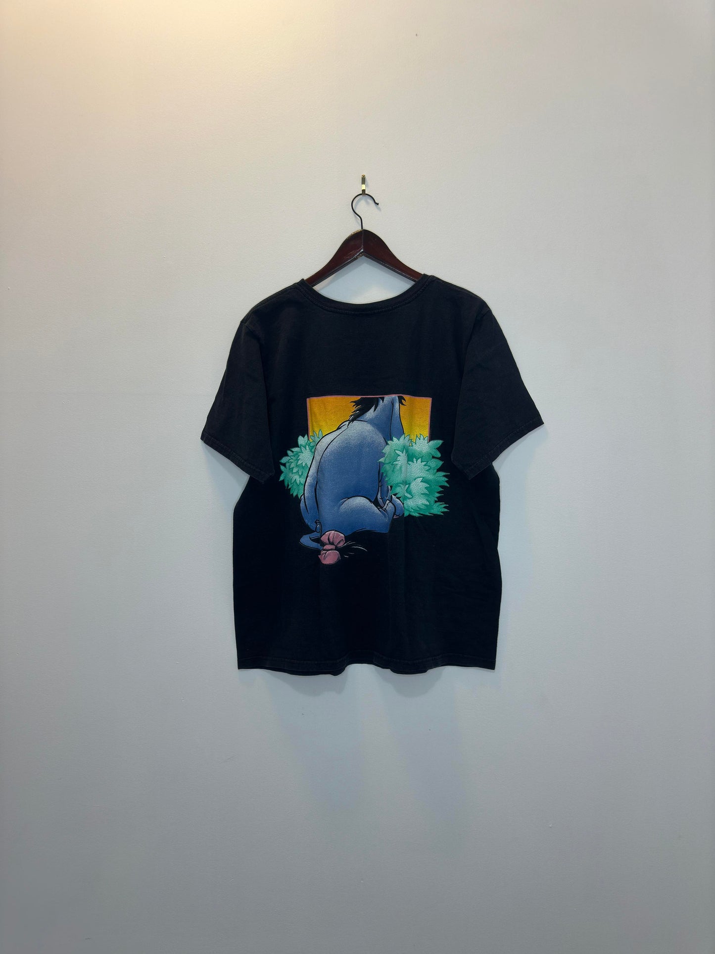 VTG x Disney x Winnie the Pooh x EEYORE x Black Graphic Tee - XL (Cut Tag)