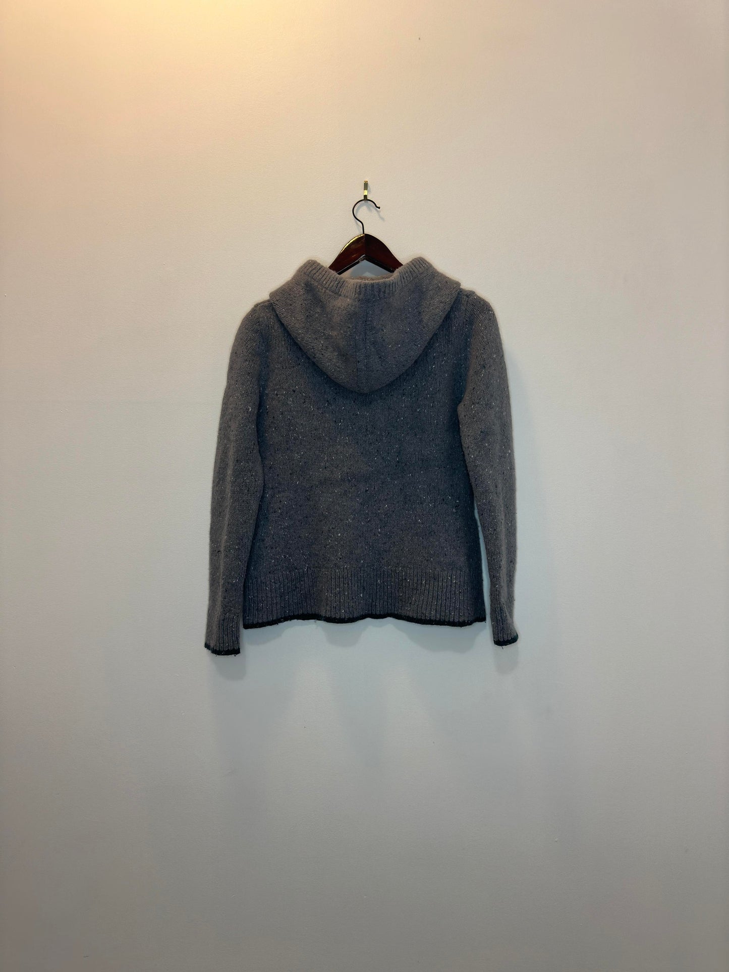 PATAGONIA x Grey Hooded Wool Knit Pullover Sweater - XL (Women's)