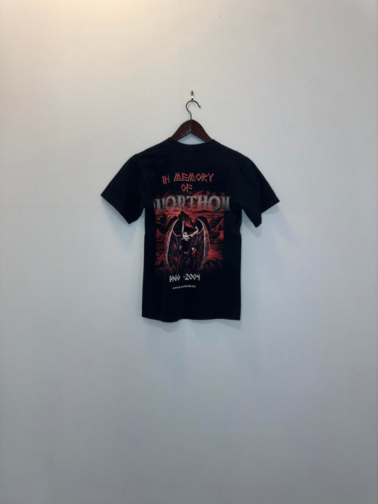 Y2K x The Catacombs x Bathory x In Memory of Quorthon x Black Graphic Band Tee - S (Cut Tag)