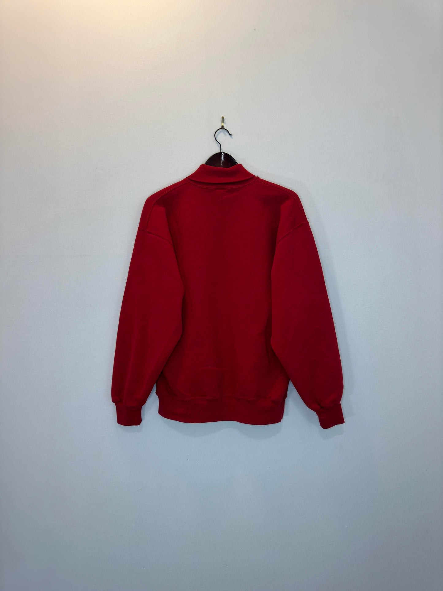 VTG x Russel Athletics x Red Essential Pullover Turtleneck Sweatshirt - L