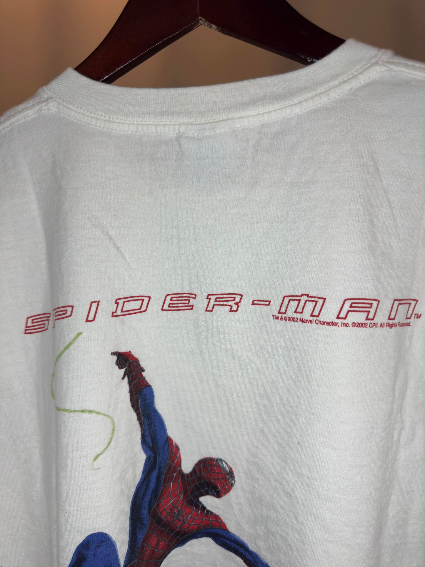 VTG x MARVEL x Future Shop x Spiderman 02' Promo White Tee - L