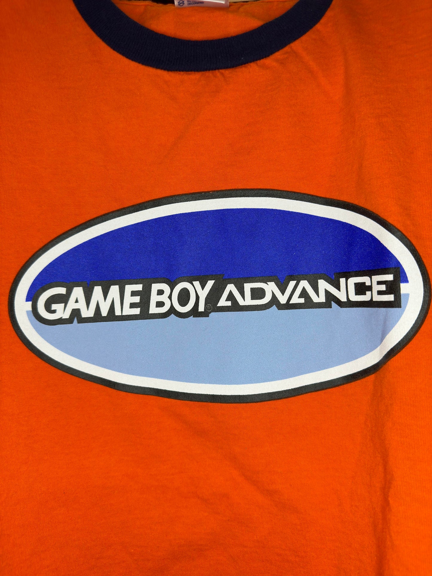 VTG x DELTA x Nintendo x Gameboy Advance Orange Graphic Ringer Tee - L