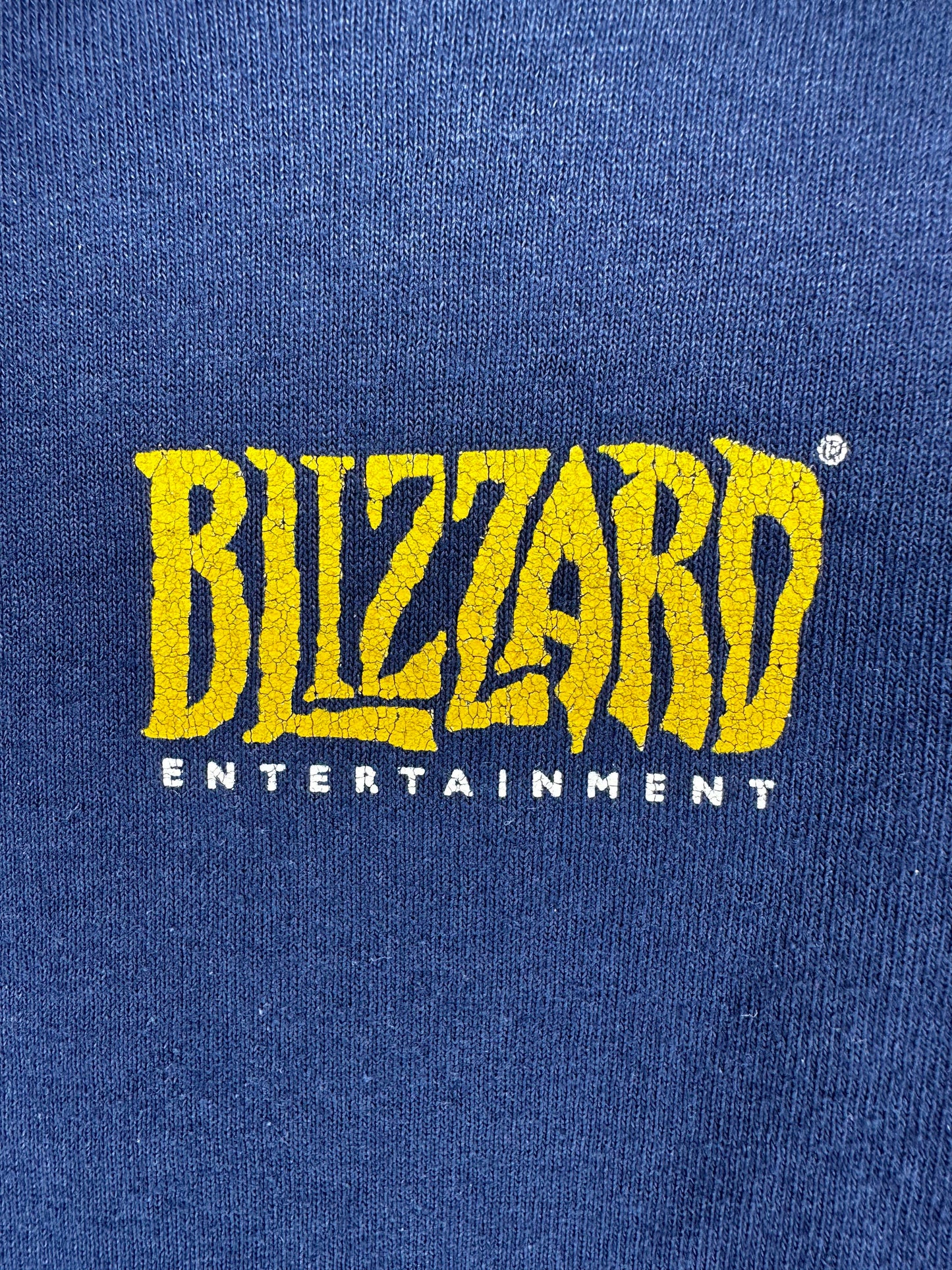 Y2K x JINX x BLIZZARD x World Of Warcraft x Navy "Level? Humanoid" Promo Graphic Tee - Fit like XL (XXXL)