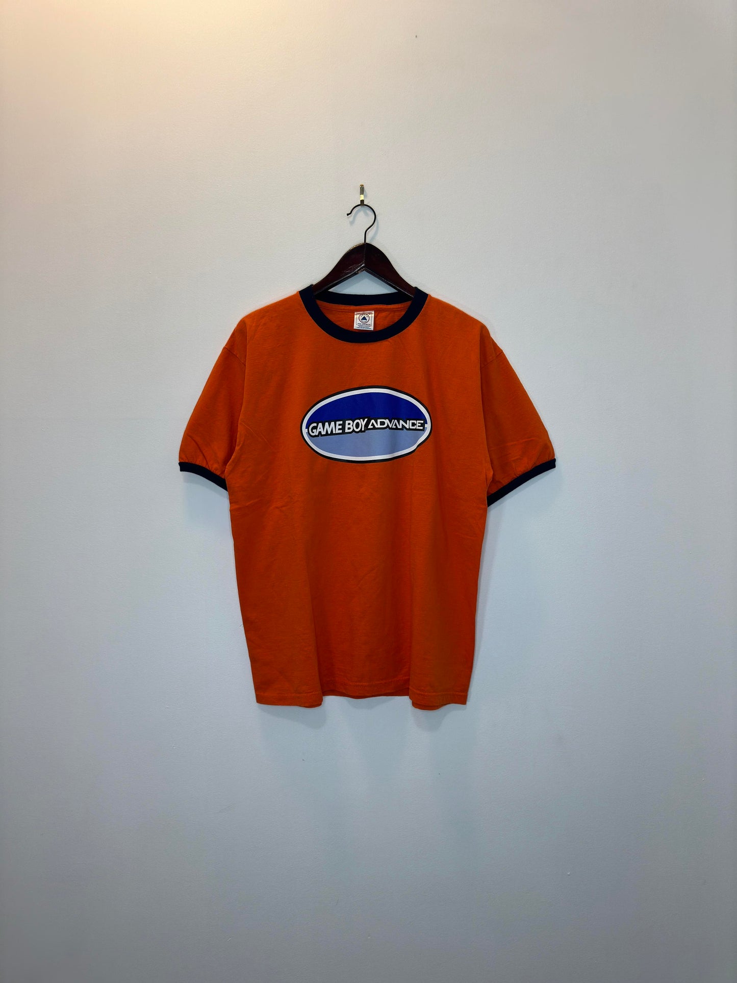 VTG x DELTA x Nintendo x Gameboy Advance Orange Graphic Ringer Tee - L