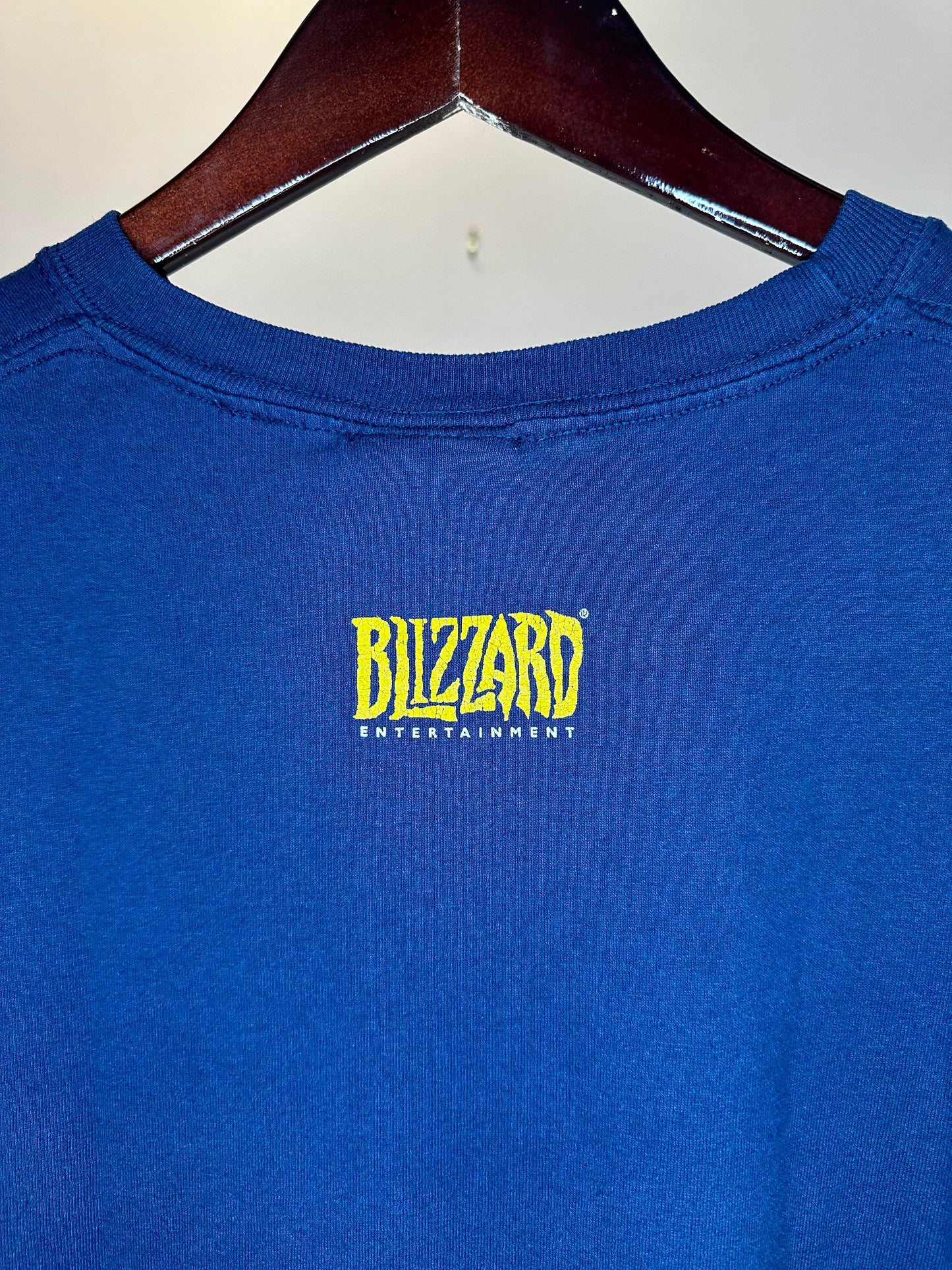 Y2K x JINX x BLIZZARD x World Of Warcraft x Navy "Level? Humanoid" Promo Graphic Tee - Fit like XL (XXXL)