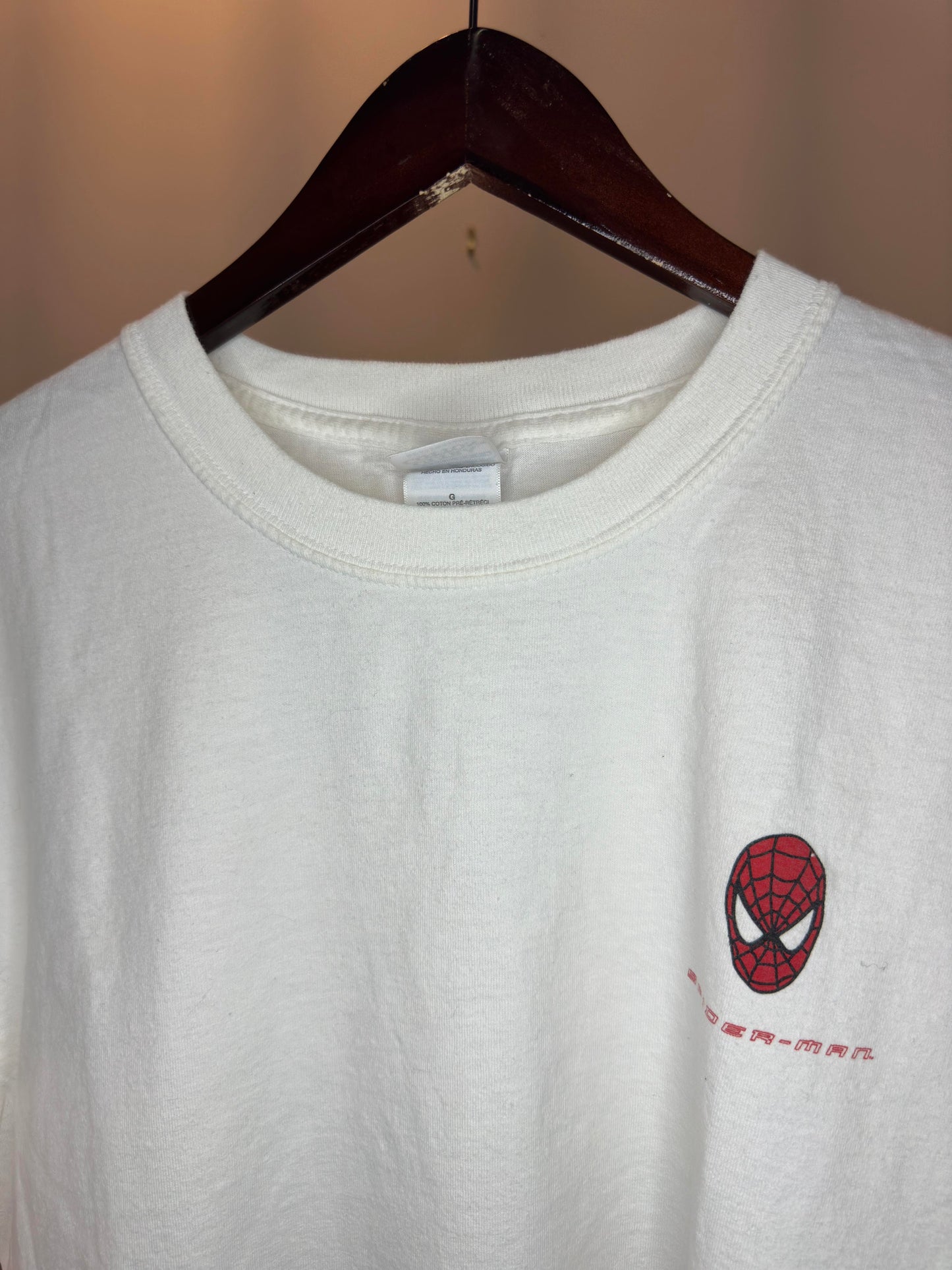 VTG x MARVEL x Future Shop x Spiderman 02' Promo White Tee - L