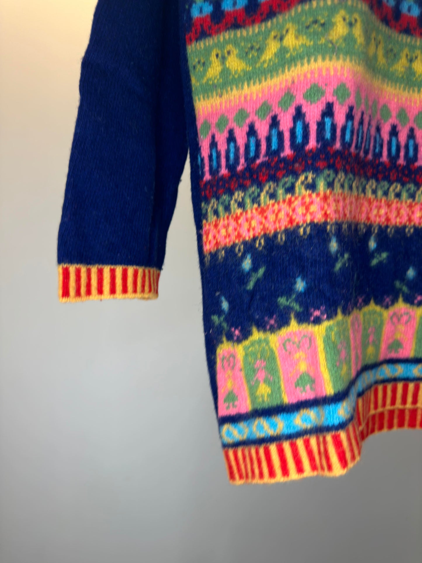 UNITED COLORS OF BENETTON x Multicolor Patterned Pullover Sweater - NO TAG (S/M)