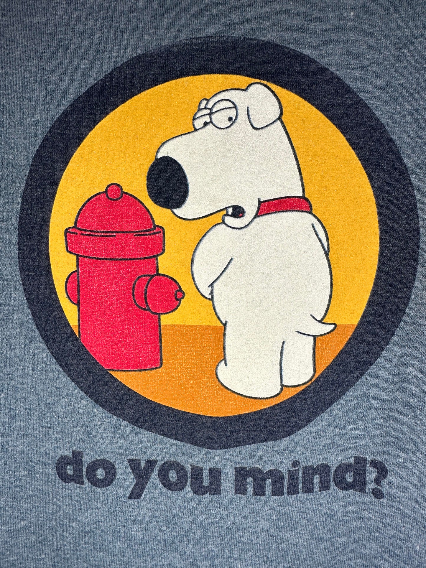 VTG x CHANGES x Family Guy x Brian "Do You Mind" Blue Ringer Tee - S