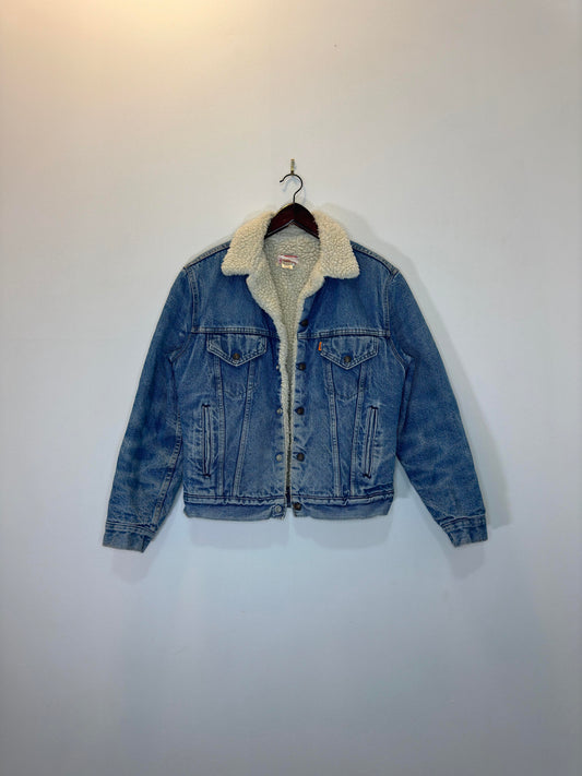 VTG x LEVI'S x Orange Tab Sherpa Lined Denim Jacket - 40/M