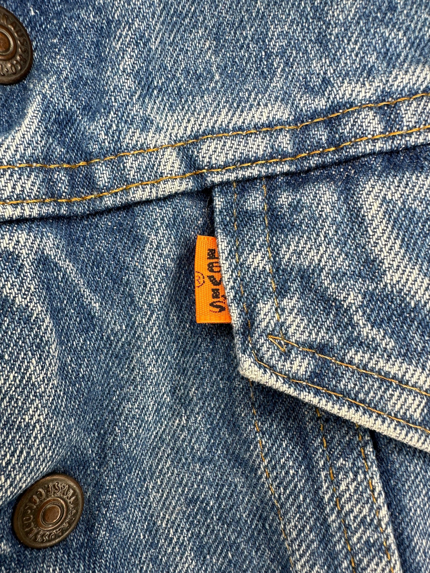 VTG x LEVI'S x Orange Tab Sherpa Lined Denim Jacket - 40/M