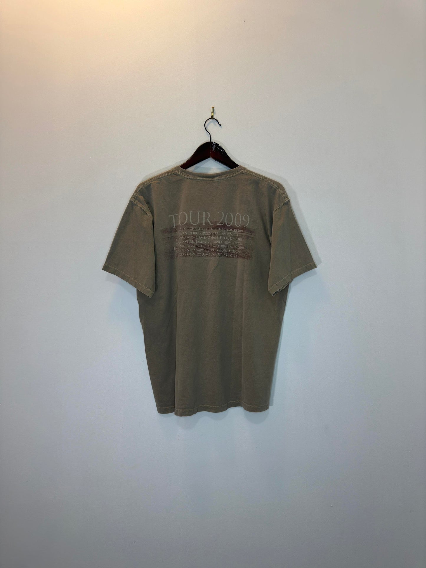 Y2K x Comfort Colors x EAGLES x Brown "Long Road Out of Eden" World Tour Tee - L