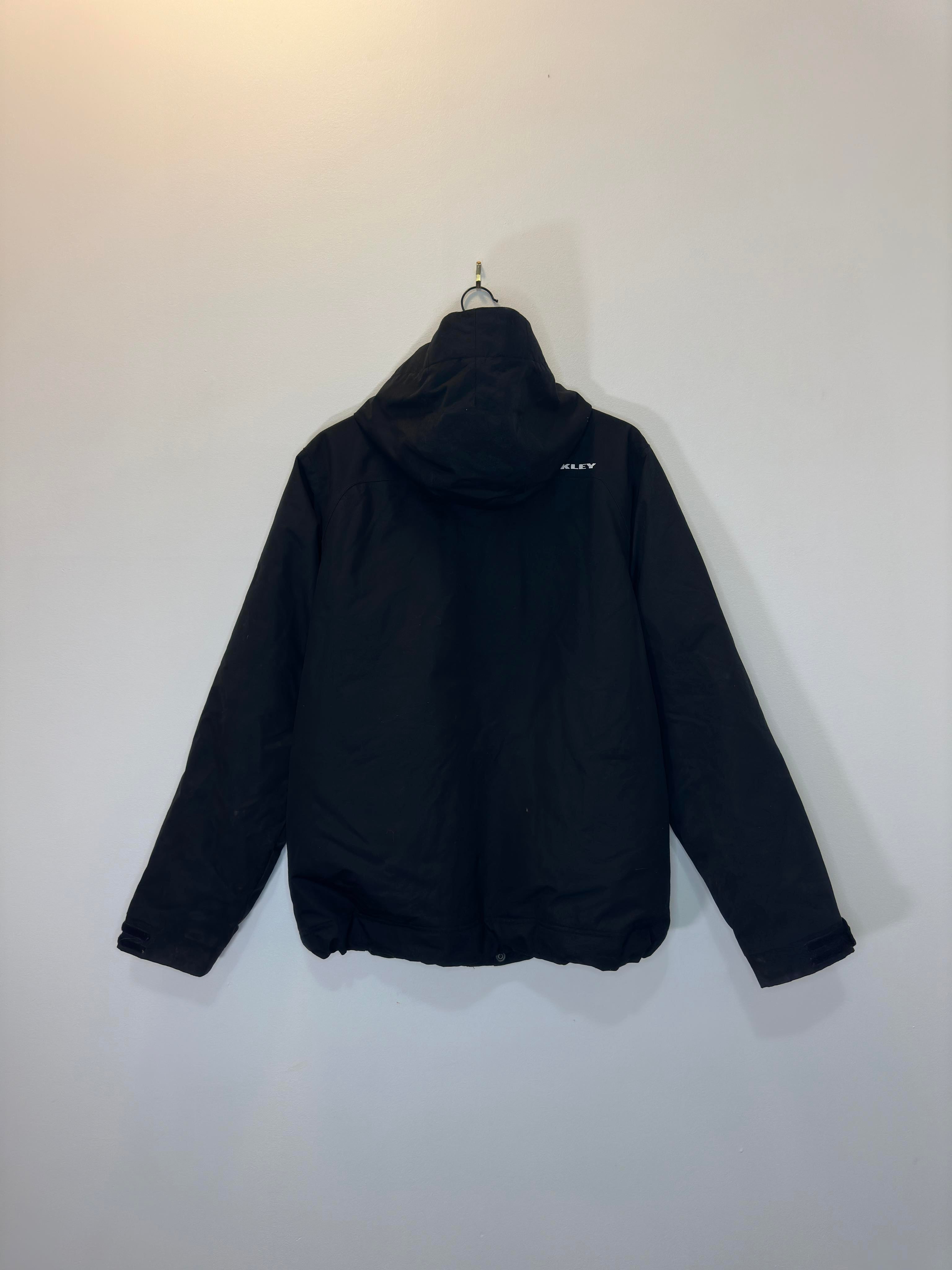 Y2K x OAKLEY x Black Insulated Full Zip Snow Sport Jacket - M 