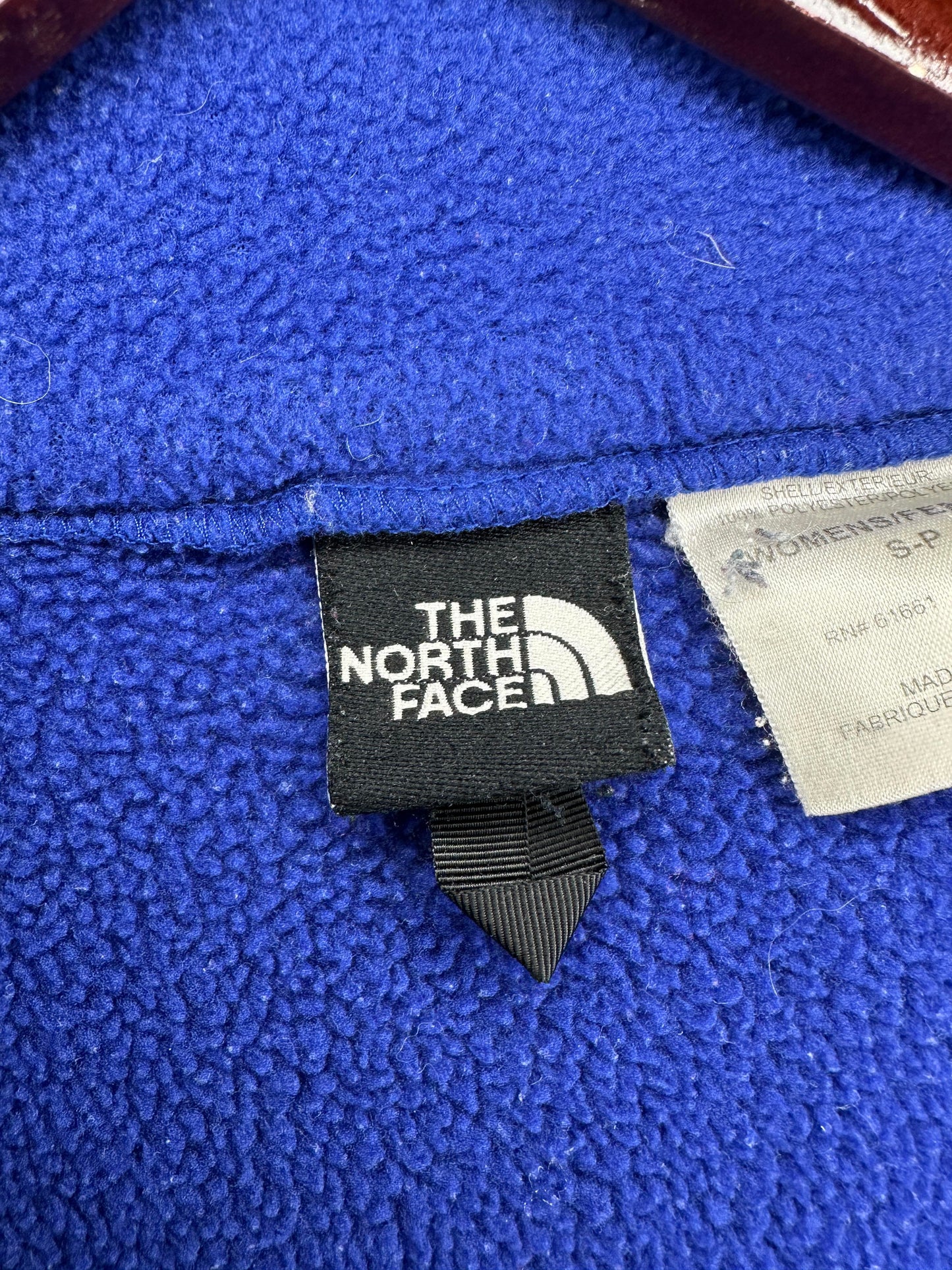 VTG x THE NORTH FACE x Blue Full Zip Denali Type Mid Layer Fleece Jacket - Women's S