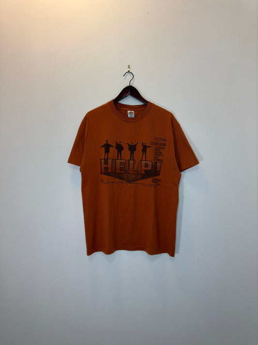 Y2K x The BEATLES x ALSTYLE x Eastman Colour x 2005 Orange "HELP!" Remastered Promo Tee - L