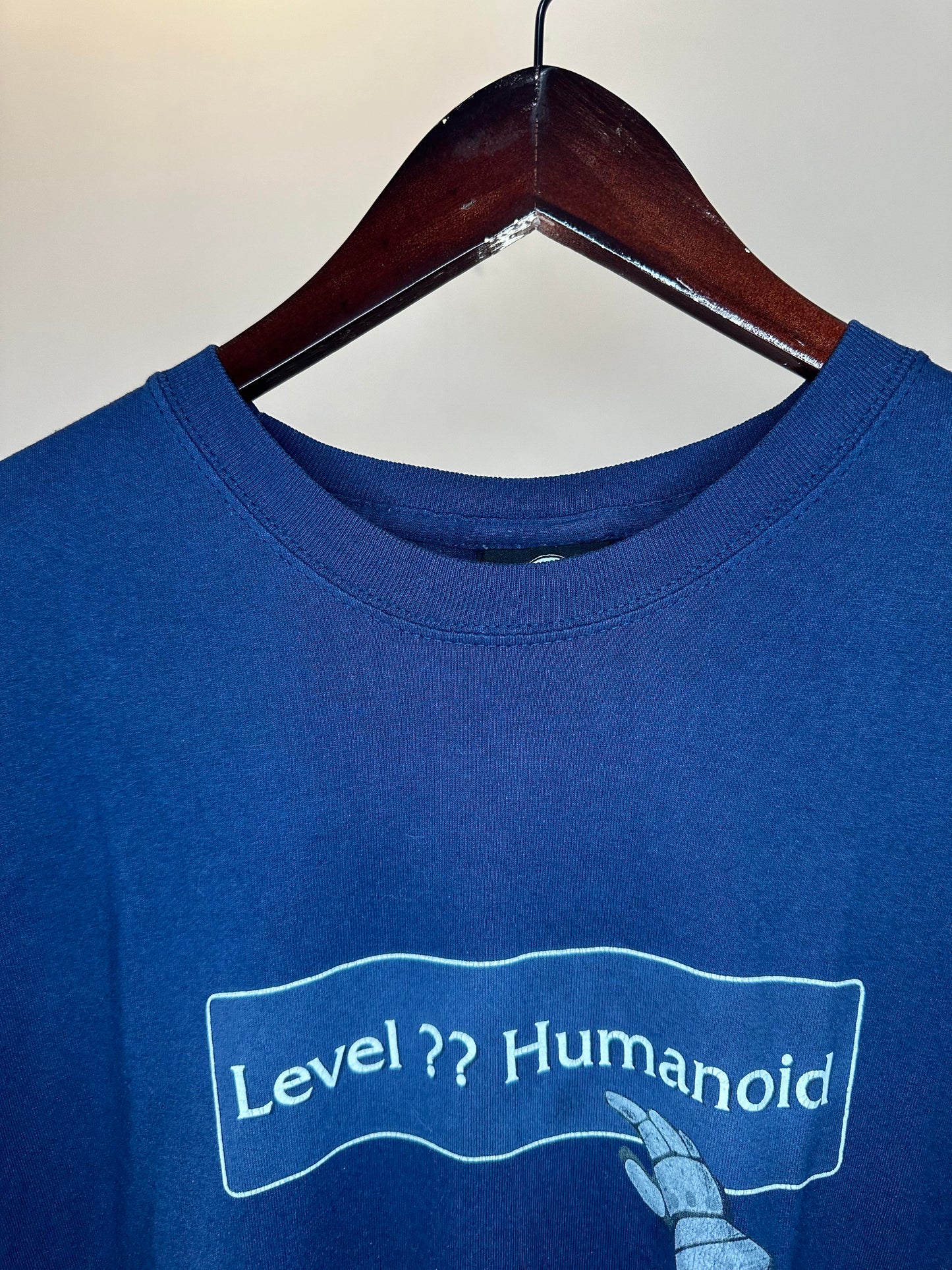 Y2K x JINX x BLIZZARD x World Of Warcraft x Navy "Level? Humanoid" Promo Graphic Tee - Fit like XL (XXXL)