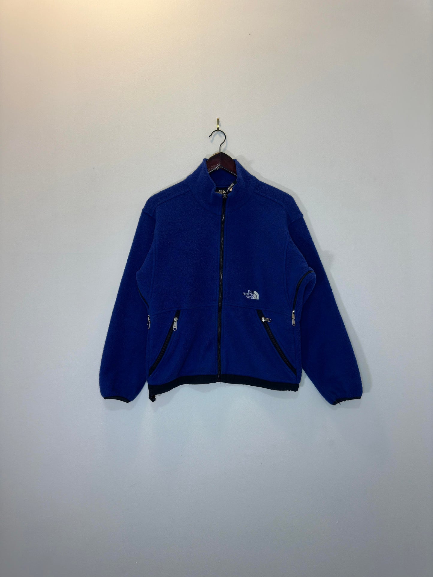 VTG x THE NORTH FACE x Blue Full Zip Denali Type Mid Layer Fleece Jacket - Women's S