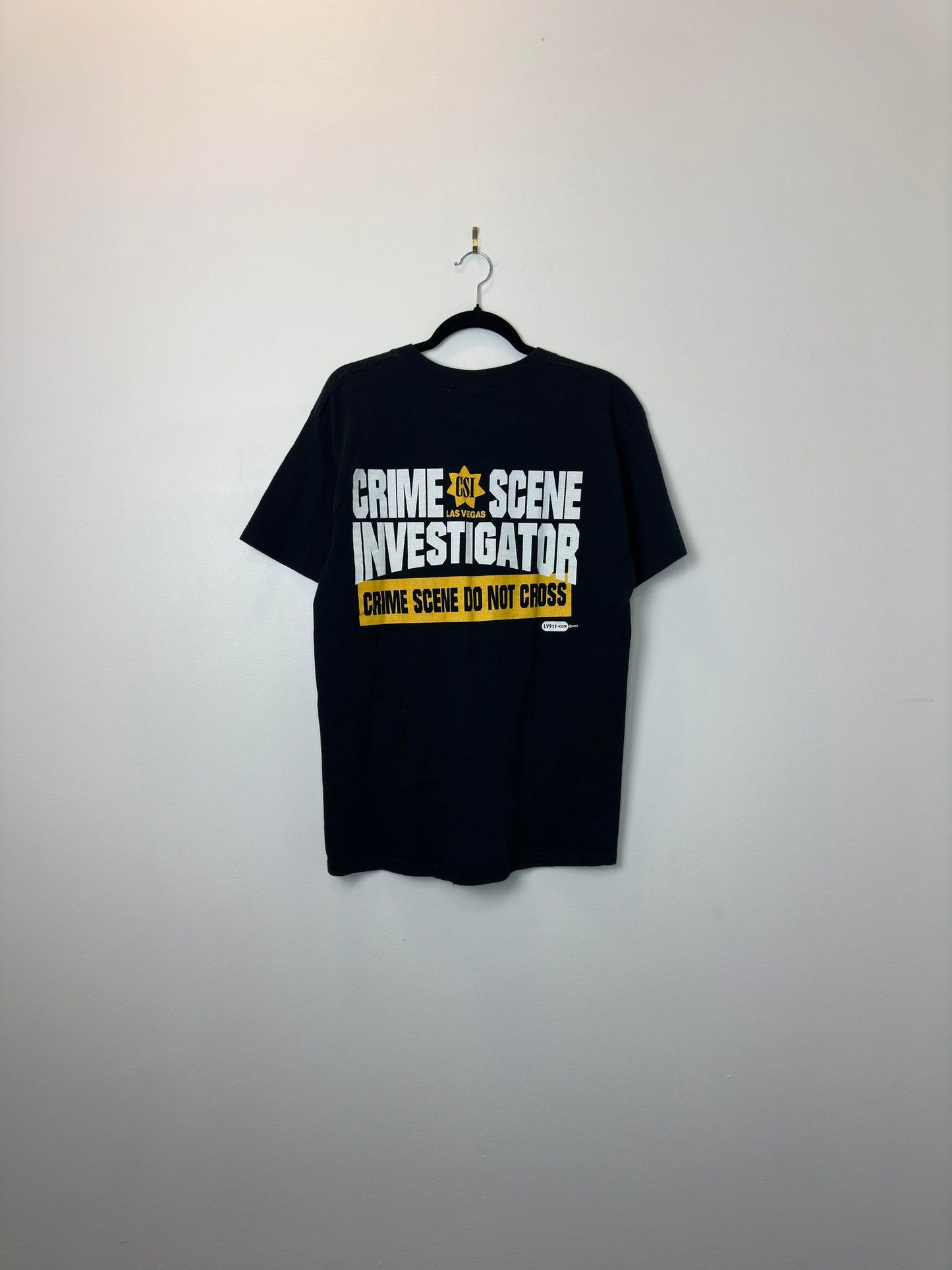 Fruit of the Loom x CSI x Crime Scene Investigator x Black Graphic Tee - L