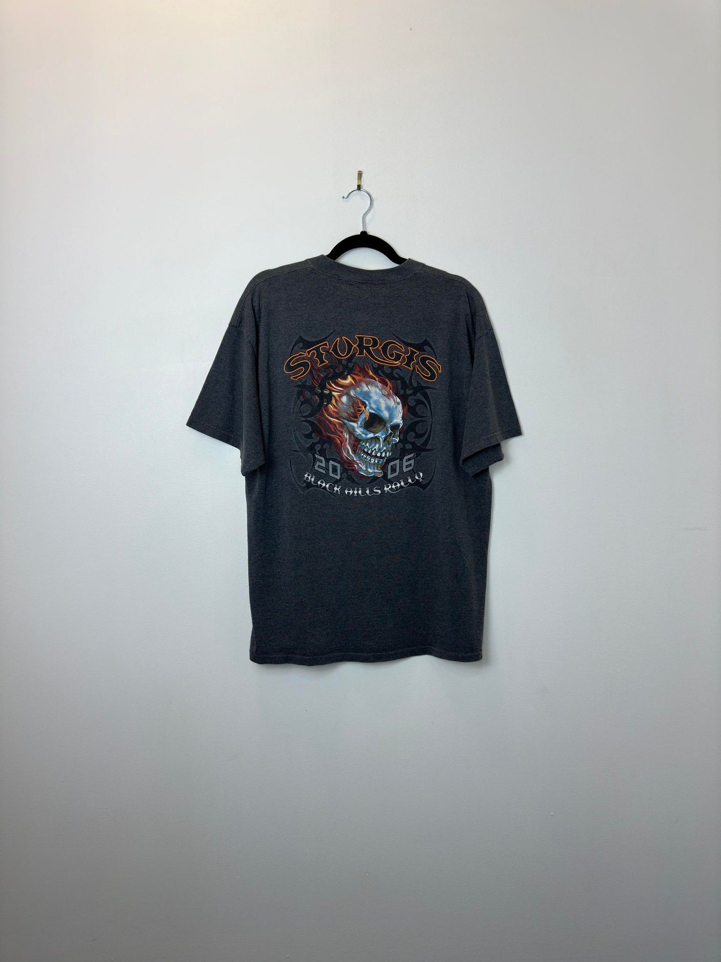 Y2K x Delta x 2006 Sturgis x Black Hills Rally x Grey Graphic Tee - XL