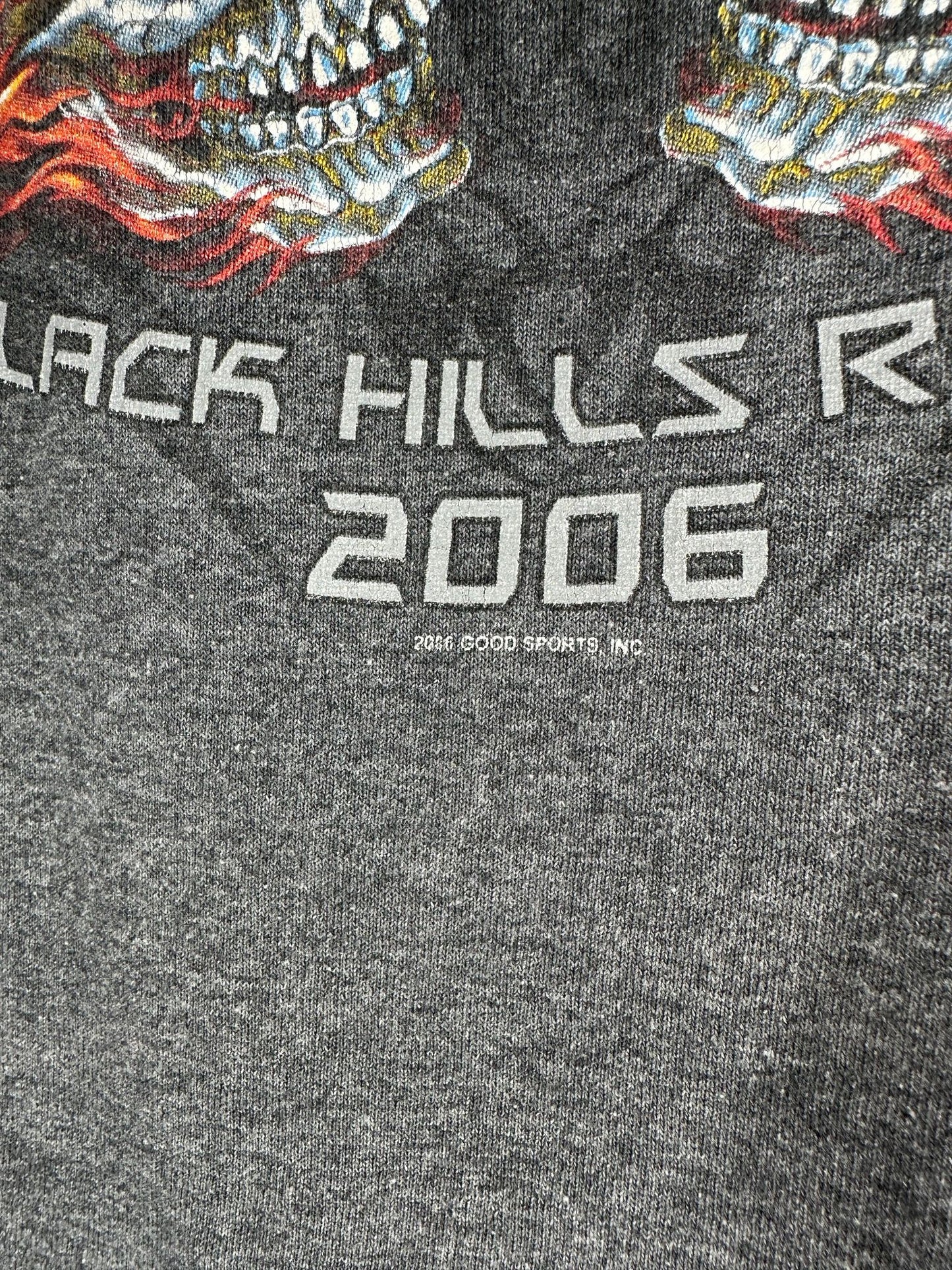 Y2K x Delta x 2006 Sturgis x Black Hills Rally x Grey Graphic Tee - XL