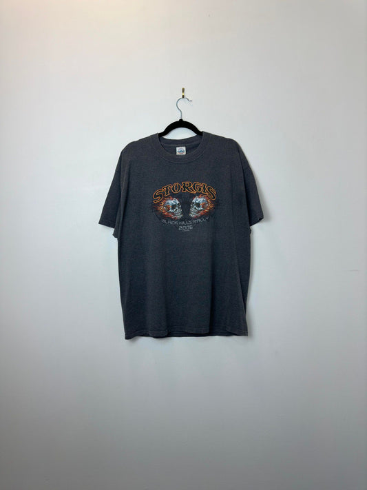 Y2K x Delta x 2006 Sturgis x Black Hills Rally x Grey Graphic Tee - XL