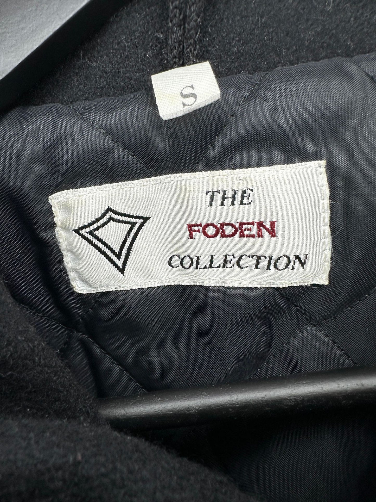 VTG x 80s x The FODEN Collection x Foden Bus x Black Brown Insulated Outerwear Wool Jacket - S/M