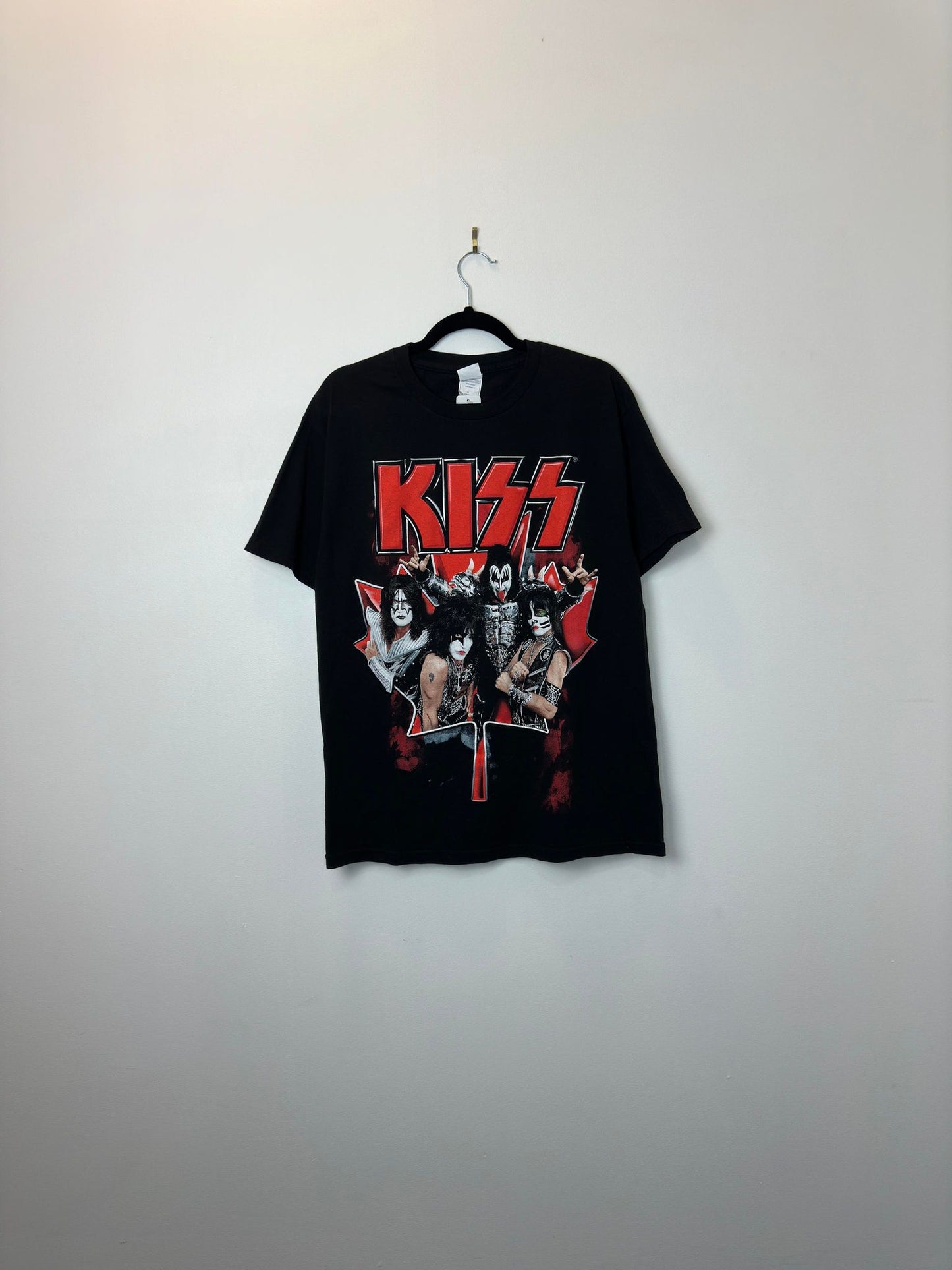 MODERN x Alstyle Apparel x KISS x 2013 Kiss Invades Canada x Black Graphic Tour Tee - L