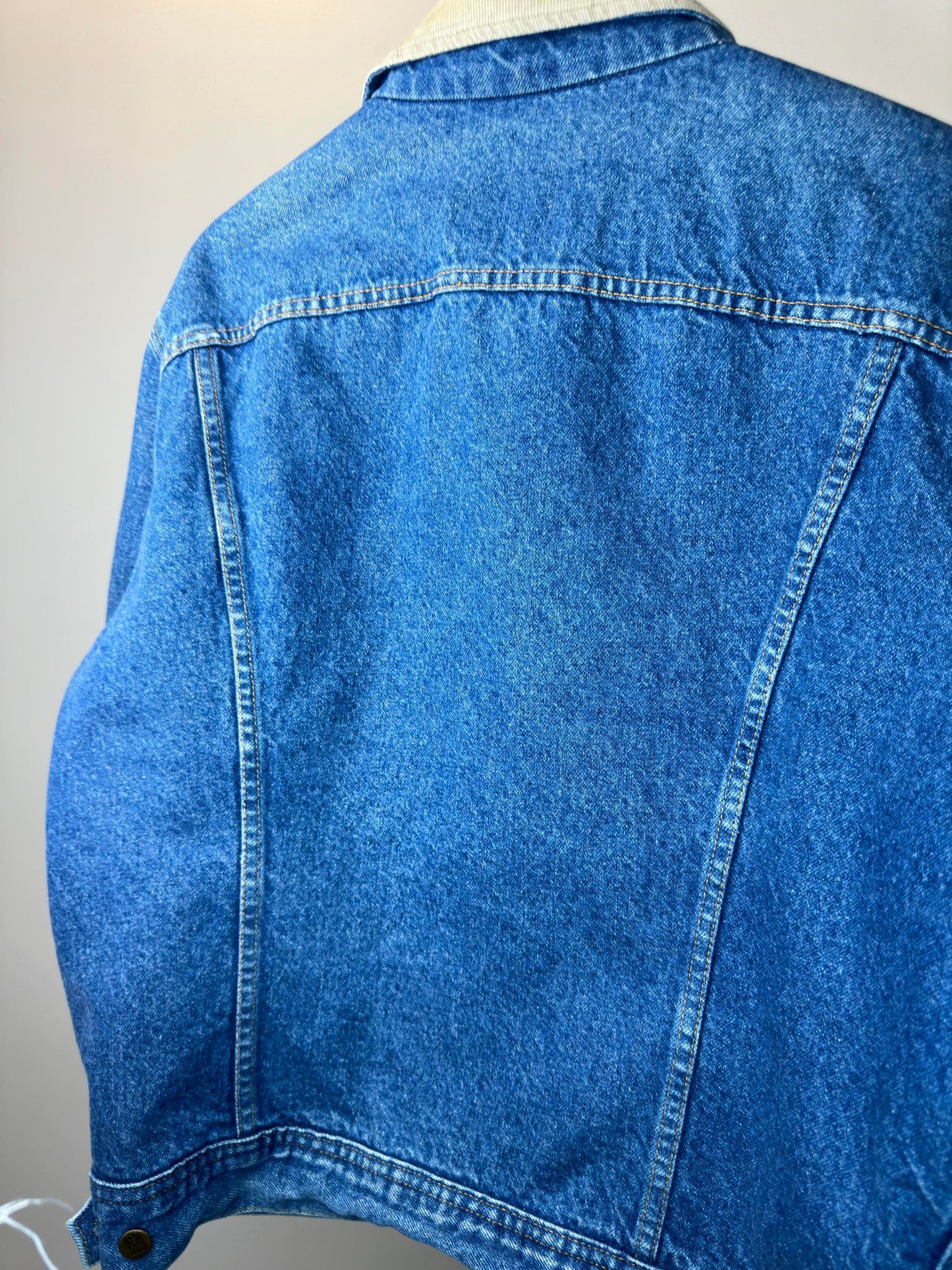 VTG x LEE x Storm Rider x Blue Denim Blanket Lined Outerwear Jacket - M