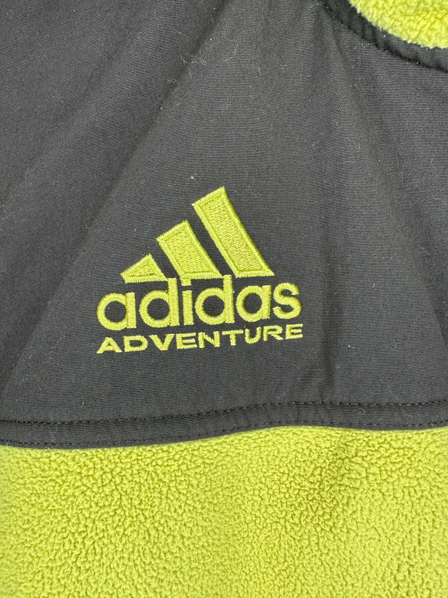 VTG x ADIDAS Adventure x Equipment x Climawarm x Neon Yellow Fleece Outerwear Vest - L